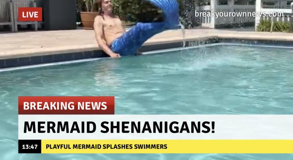 REAL-LIFE MERMAID!! LOCAL RESIDENTS SEE SOMETHING FISHY