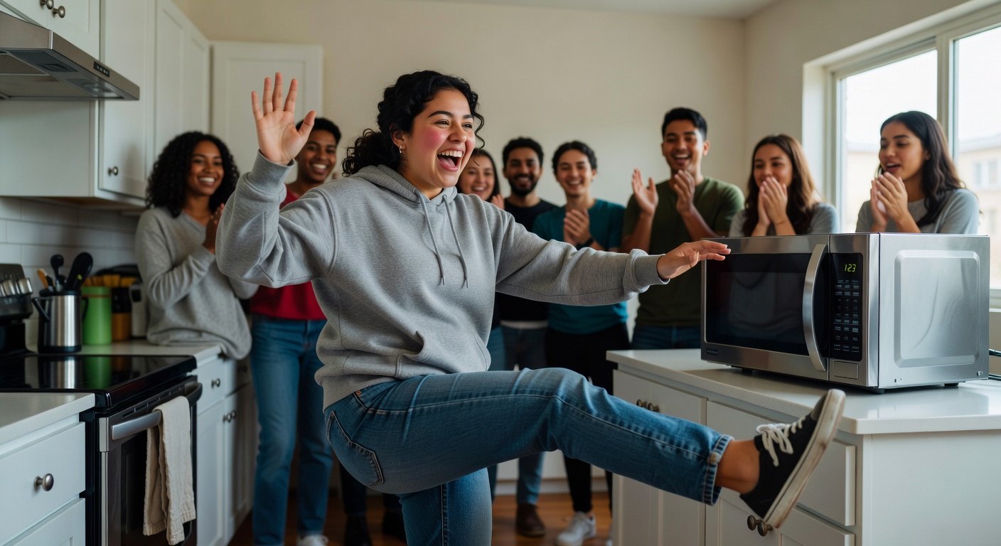 Local Woman Sparks Microwave Dance Craze