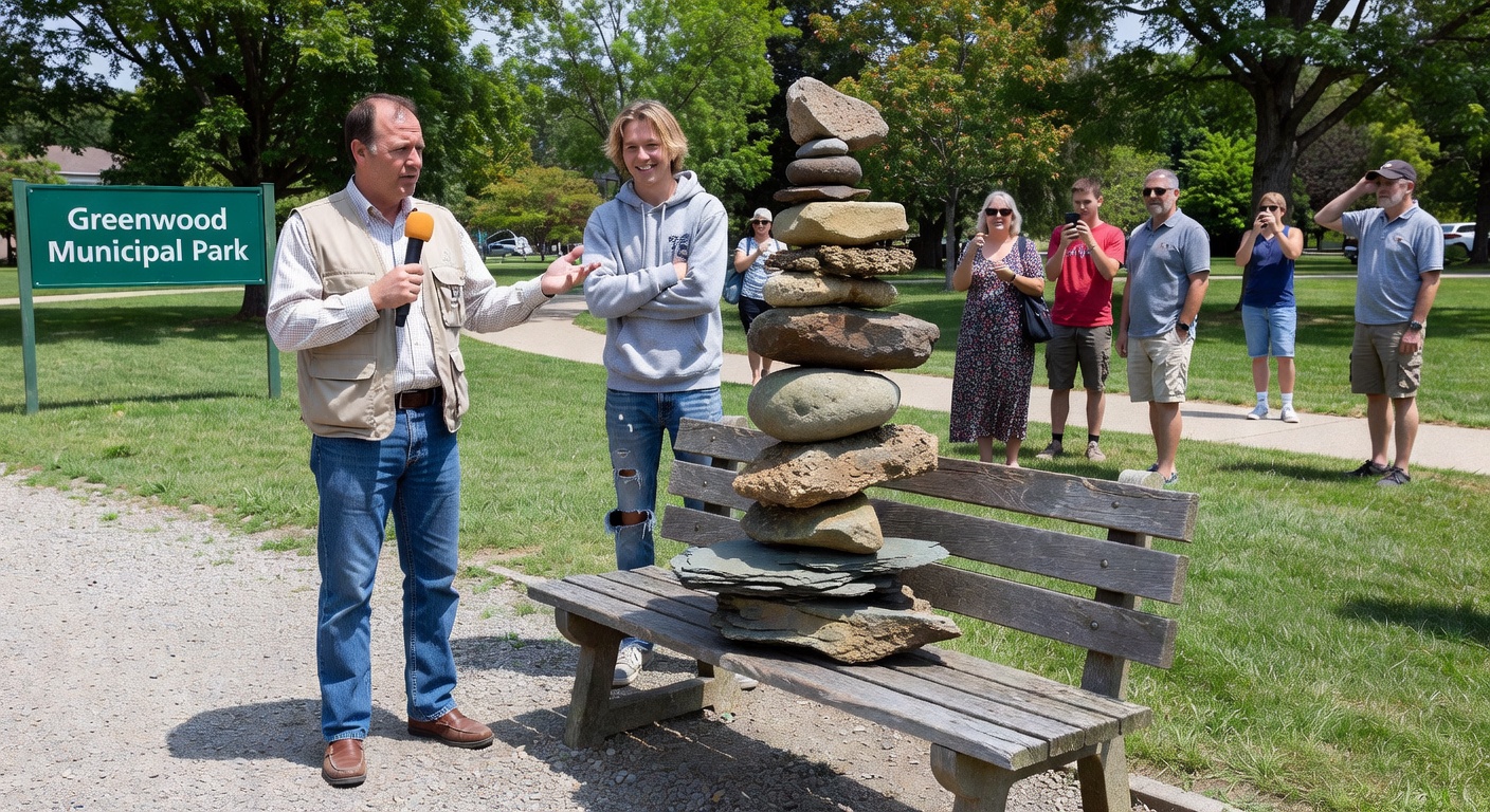 Local Man Jack Cox Uncovers Sinister Rock-Stacking Conspiracy in Park