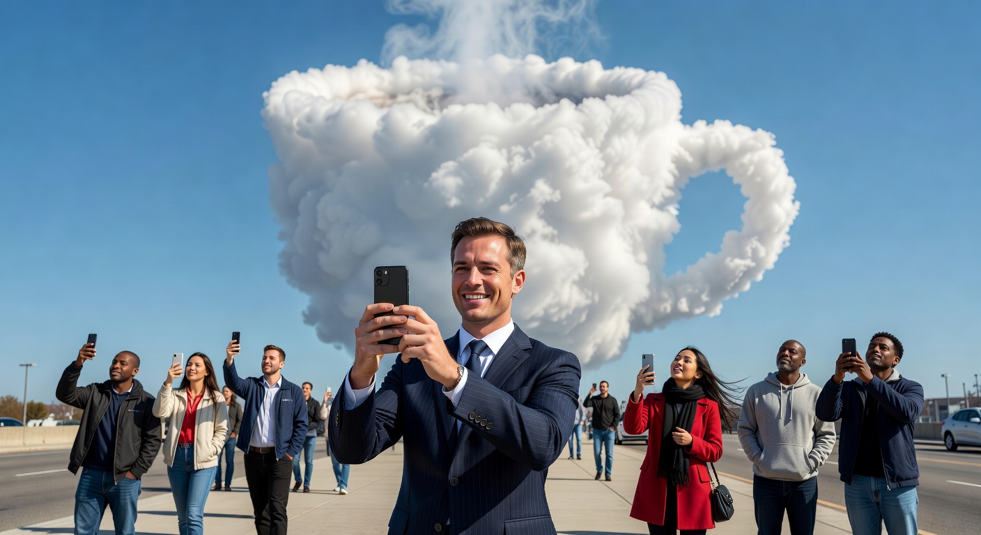 Local Man Matthew Evans Triggers Cloud-Watching Frenzy